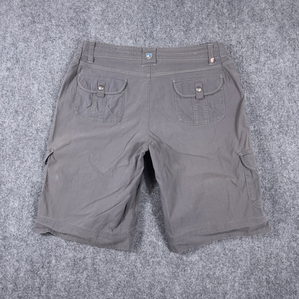KUHL Cargo Shorts Womens 14 Gray Outdoor Hiking Utility Pockets